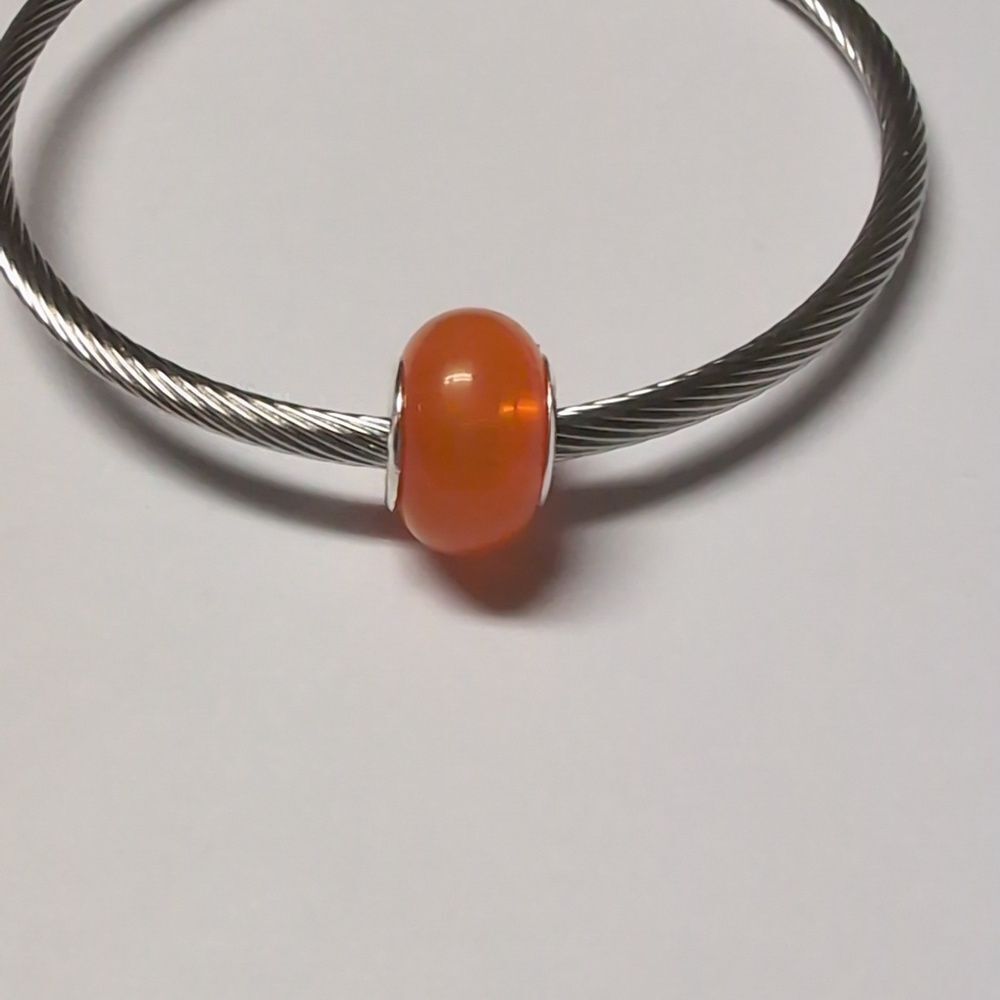 Orange Charm for‎ Pandora Style Bracelet